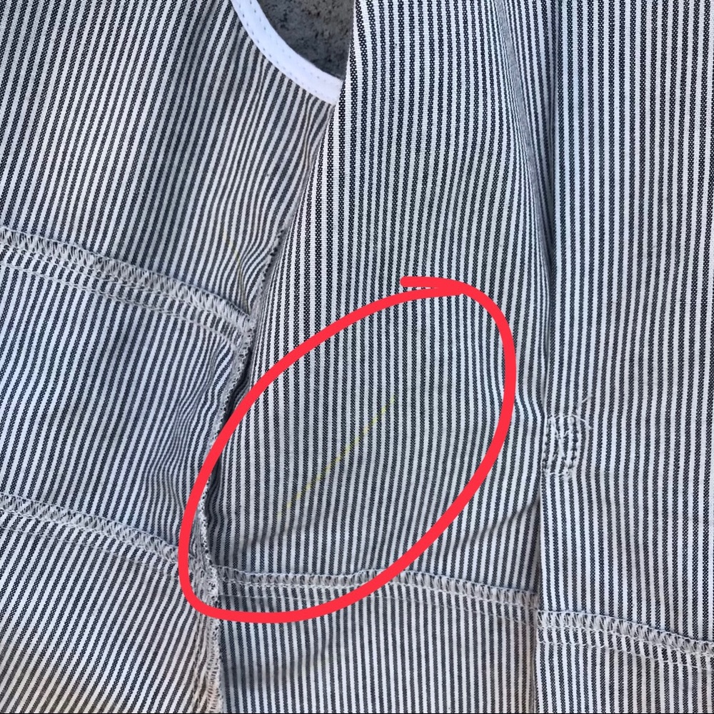 Current/Elliott Striped Vest w/ Ruffles - Picture 4 of 8